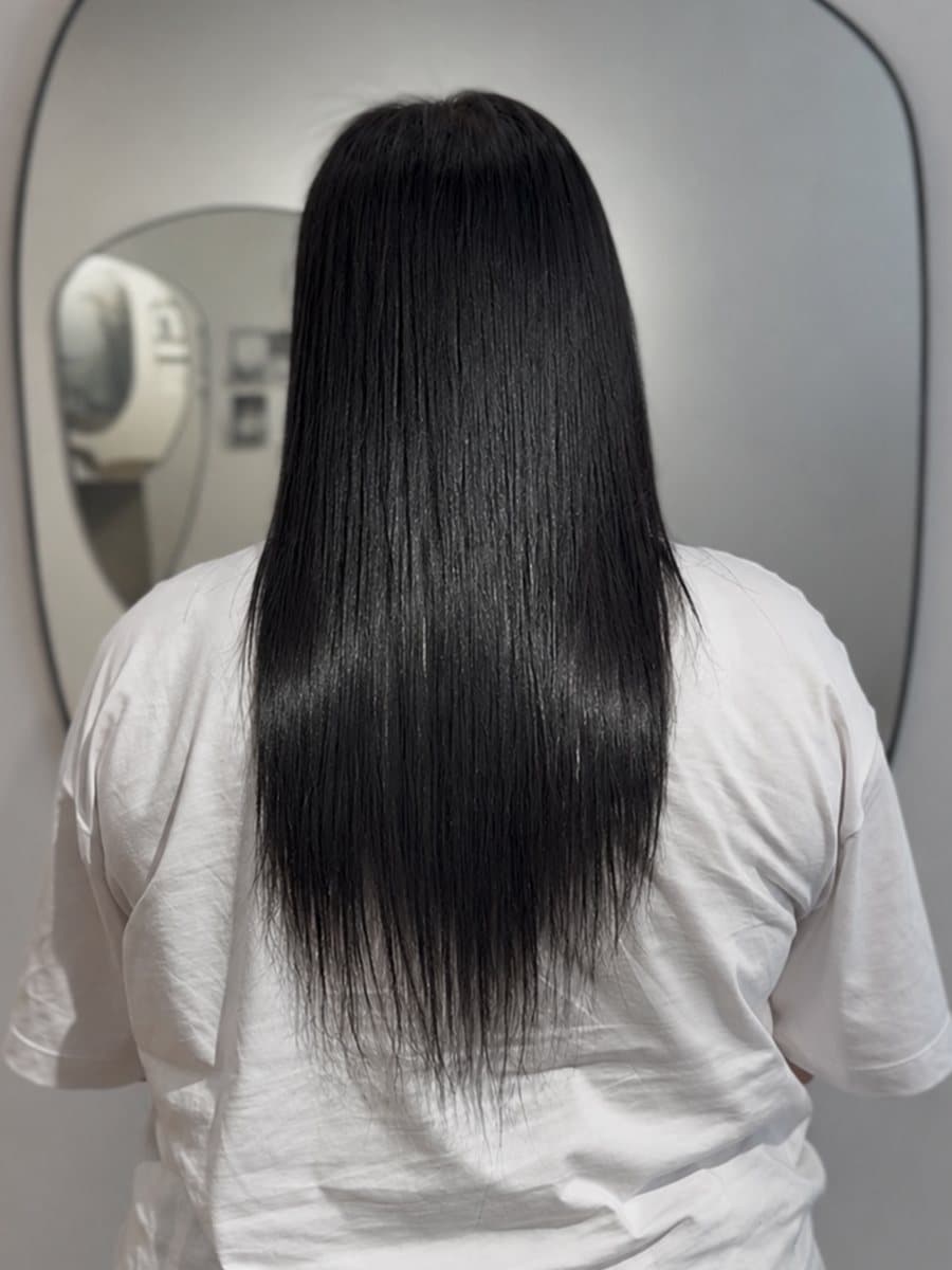 Before : Mid-length black