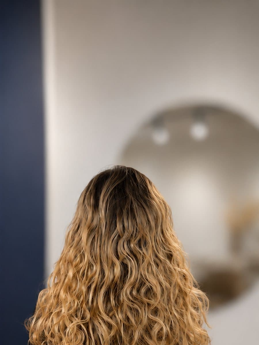 After — Curly effect